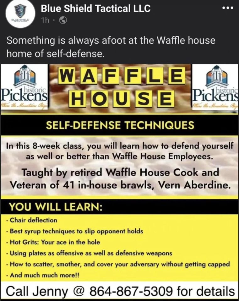 Waffle House of Self-Defense - meme