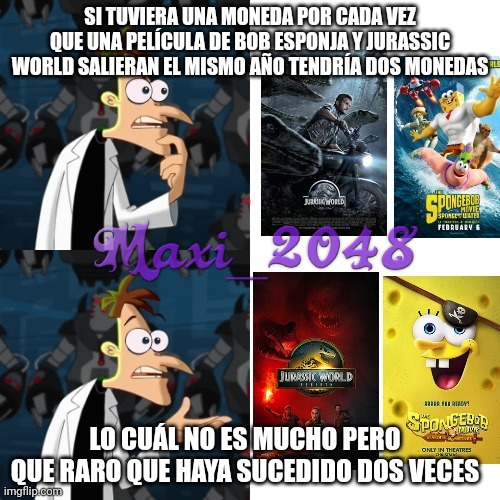 Bob Esponja y Jurassic World - meme