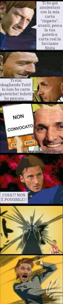 Per chi non capisse il meme; Totti ha detto in un intervista che voleva rispetto, così Spalletti non aveva convocato Totti nella partita contro il Palermo :/ cito essi
