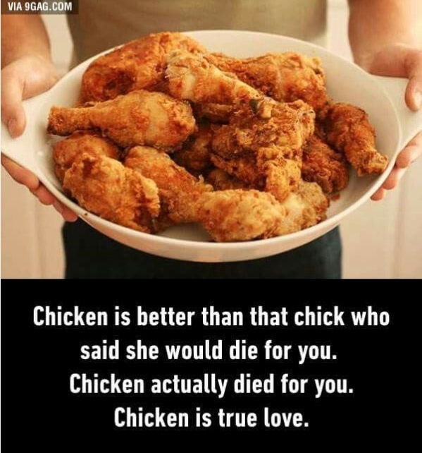 Love for chicken!! - meme