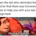 Thanks satan