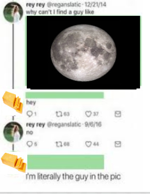 What is the moon made of - meme