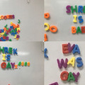 so uhm,,, basically my teacher has these magnetic letters on her whiteboard and every time I walk into class there’s something new and it get weirder every time