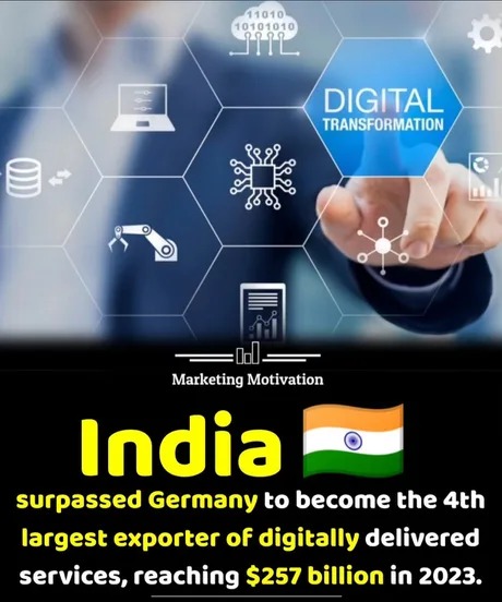 India is the 4th exporter of digital services - meme