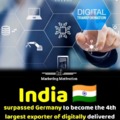 India is the 4th exporter of digital services