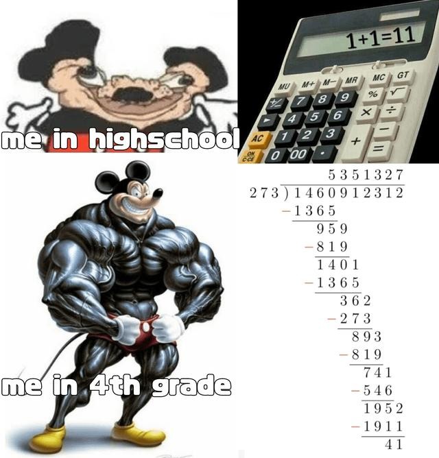 My brain trying to do math in high school like it’s ancient alien language - meme