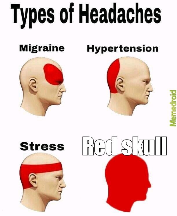 Red skull - meme