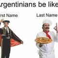 Argentinos formando su nombre