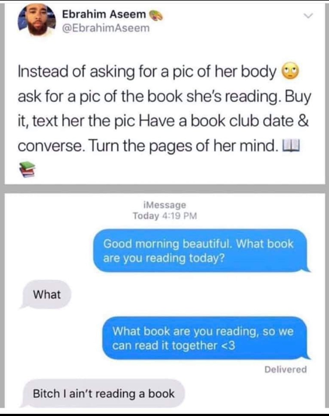 Books are for the mind - meme