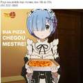 Essa pizzaria faz propaganda com animes