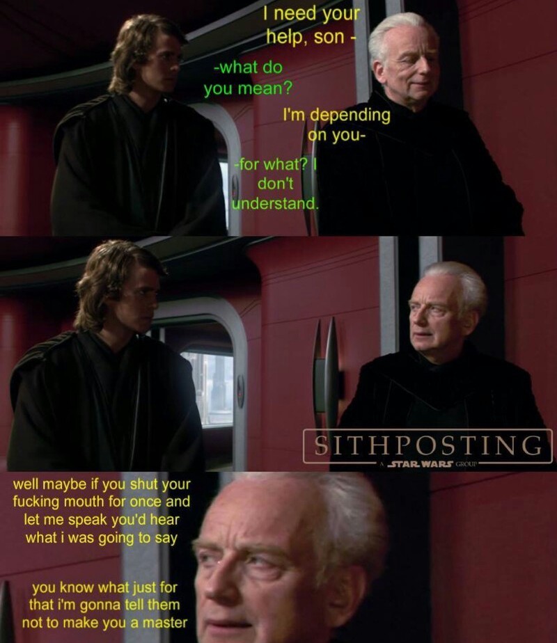 Have you ever heard the tragedy of the Jedi council member who was not a Jedi Master? - meme