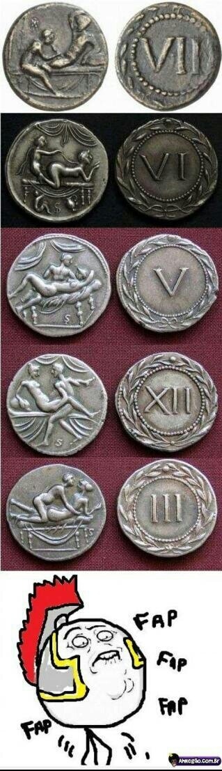 Pièces de monnaie de la Rome antique - meme