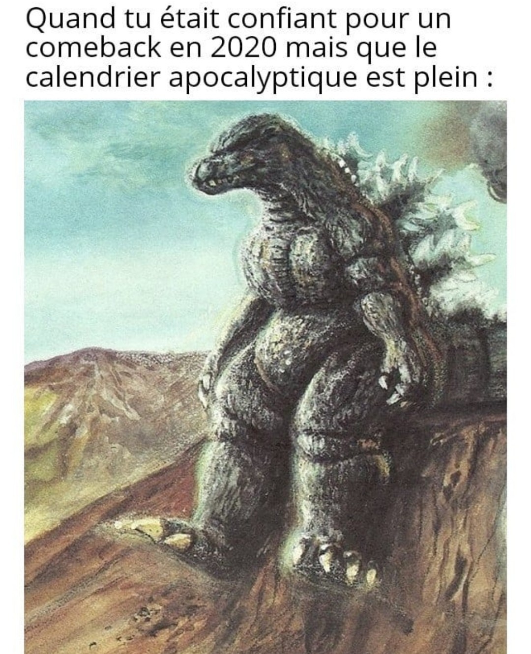 Tristesse de Godzilla - meme