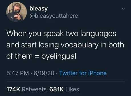 I speak the language of no money, i am poorlingual - meme