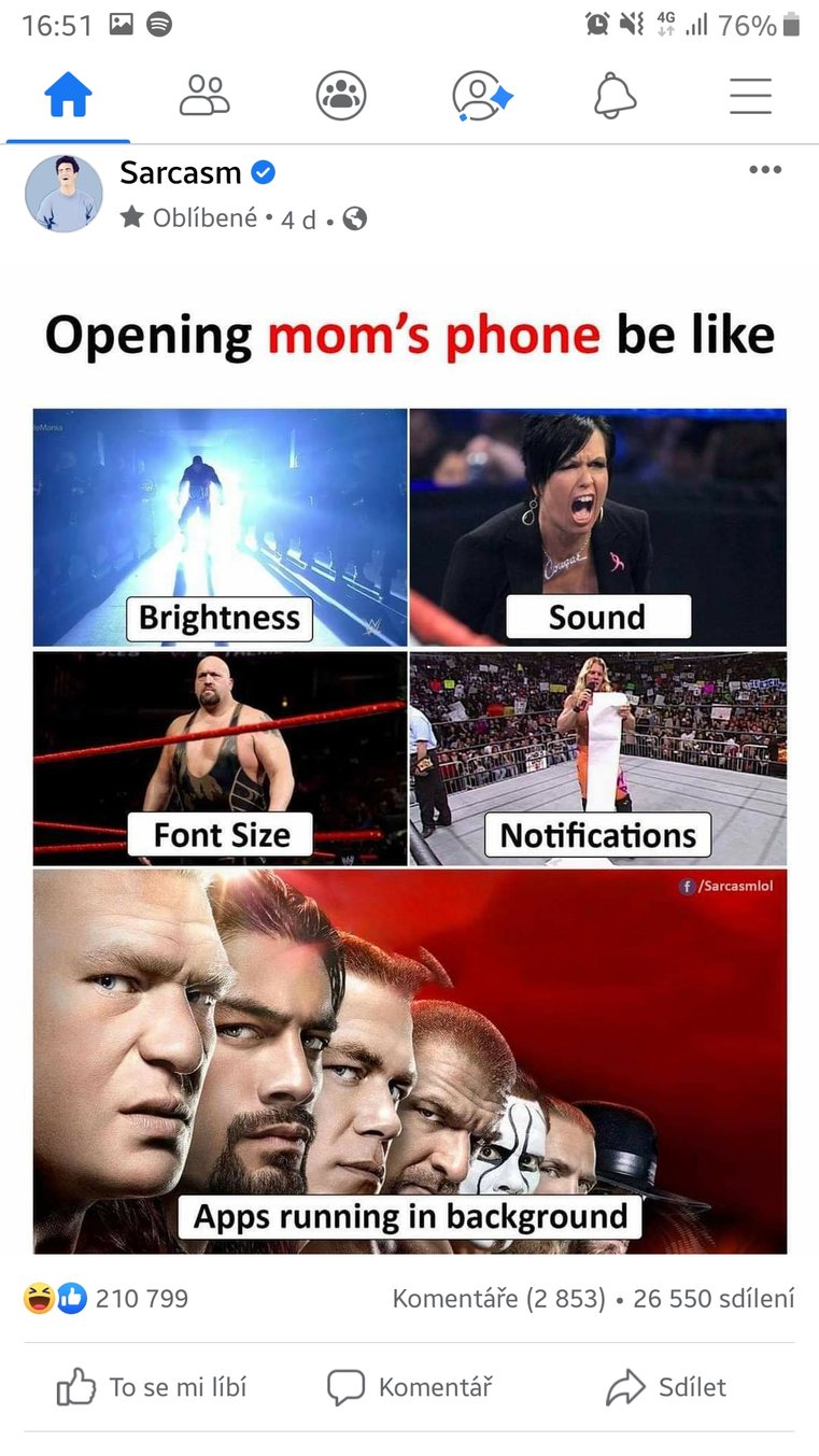 Mom's phone - meme