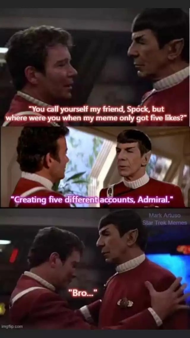 Spock knew - meme