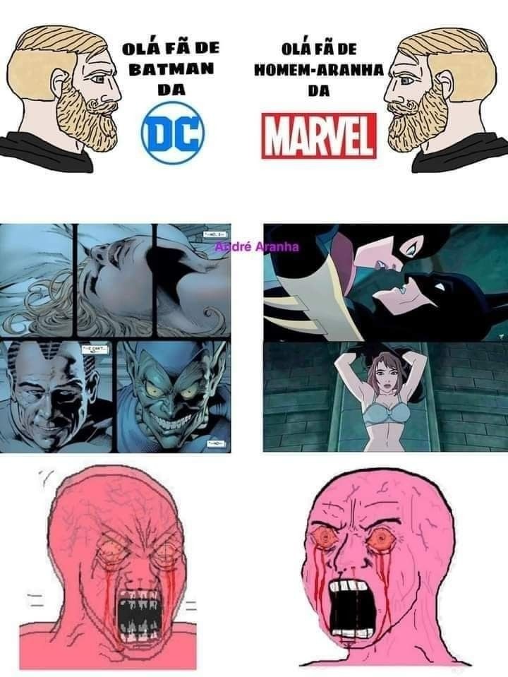 Marvel e DC - meme