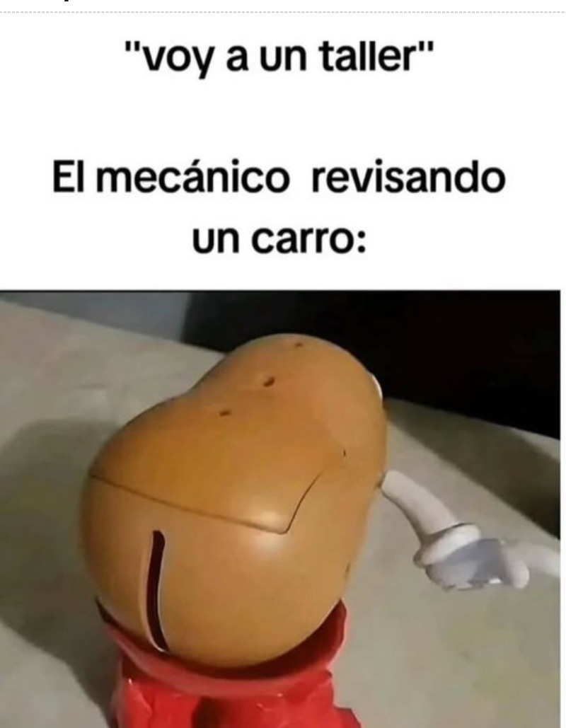 Voy al taller. El mecánico: se viene ritual de invocación - meme