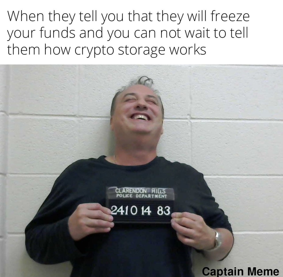 Bitcoin puts you back in charge - meme