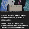 Ethiopia is broke, receives UN aid and builds a insane palace of 10 billion dollars