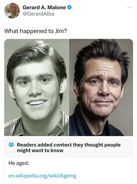 What happened to Jim Carrey? - meme