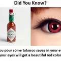 Comment Tabasco on next post.