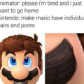 Mario has a cockie