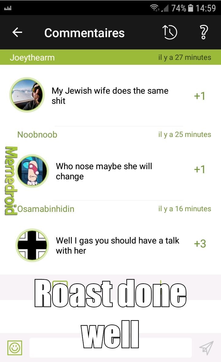 Jews being roasted (again) - meme