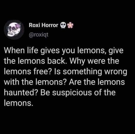 Lemons always be sus tho... - meme