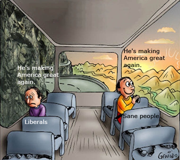 Some people want to sit on the wrong side. - meme