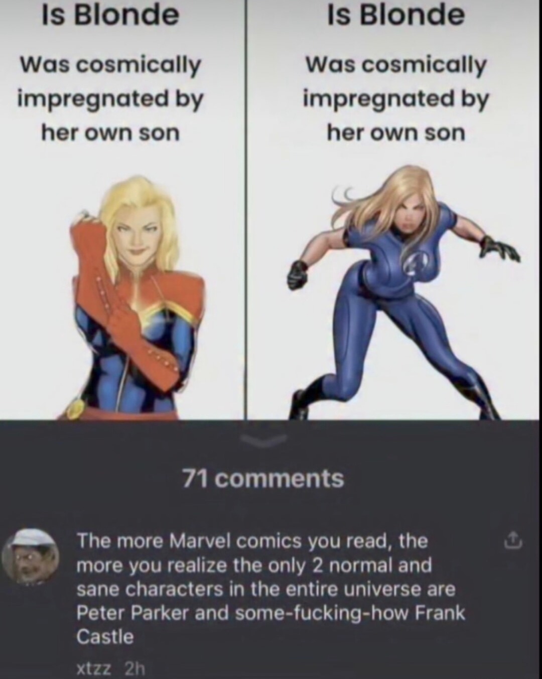 Marvel still has a few sane souls left - meme