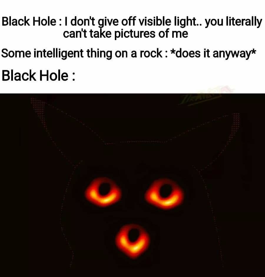 Surprised black hole - meme