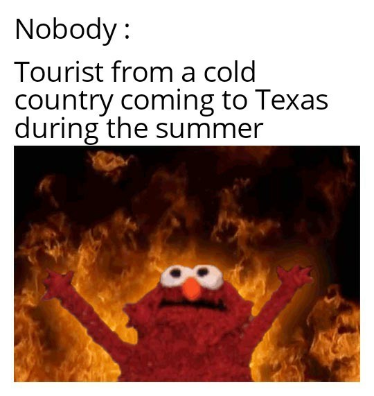 Im immune to extreme heat - meme