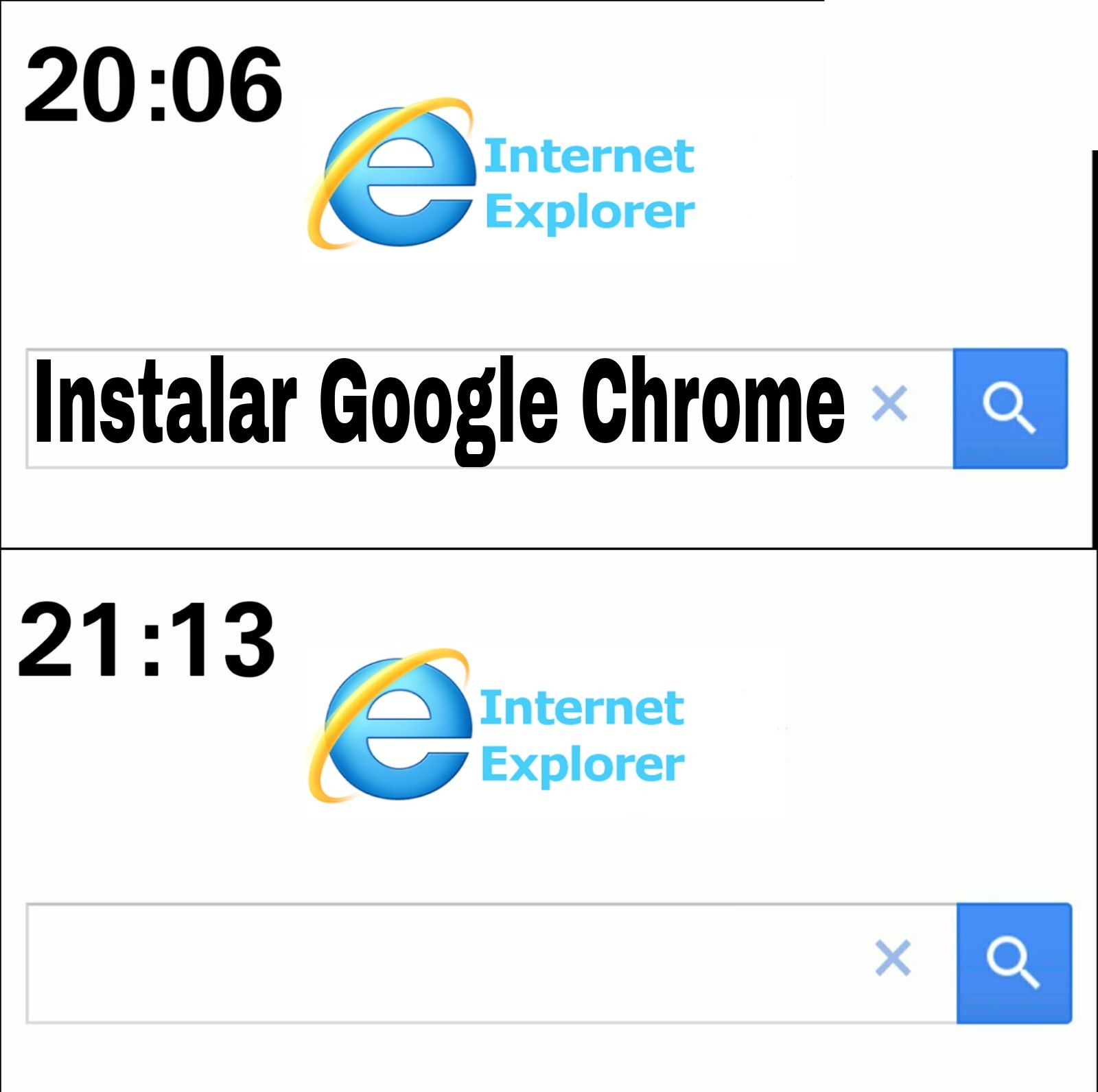 Pobre Internet Explorer - meme