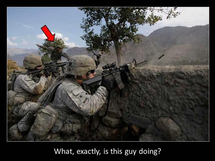 Like it says, what is this guy doing? - meme