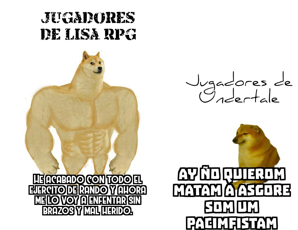 Lisa vs Undertula - meme