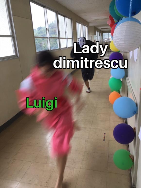 Luigi mansion x resident evil village - meme
