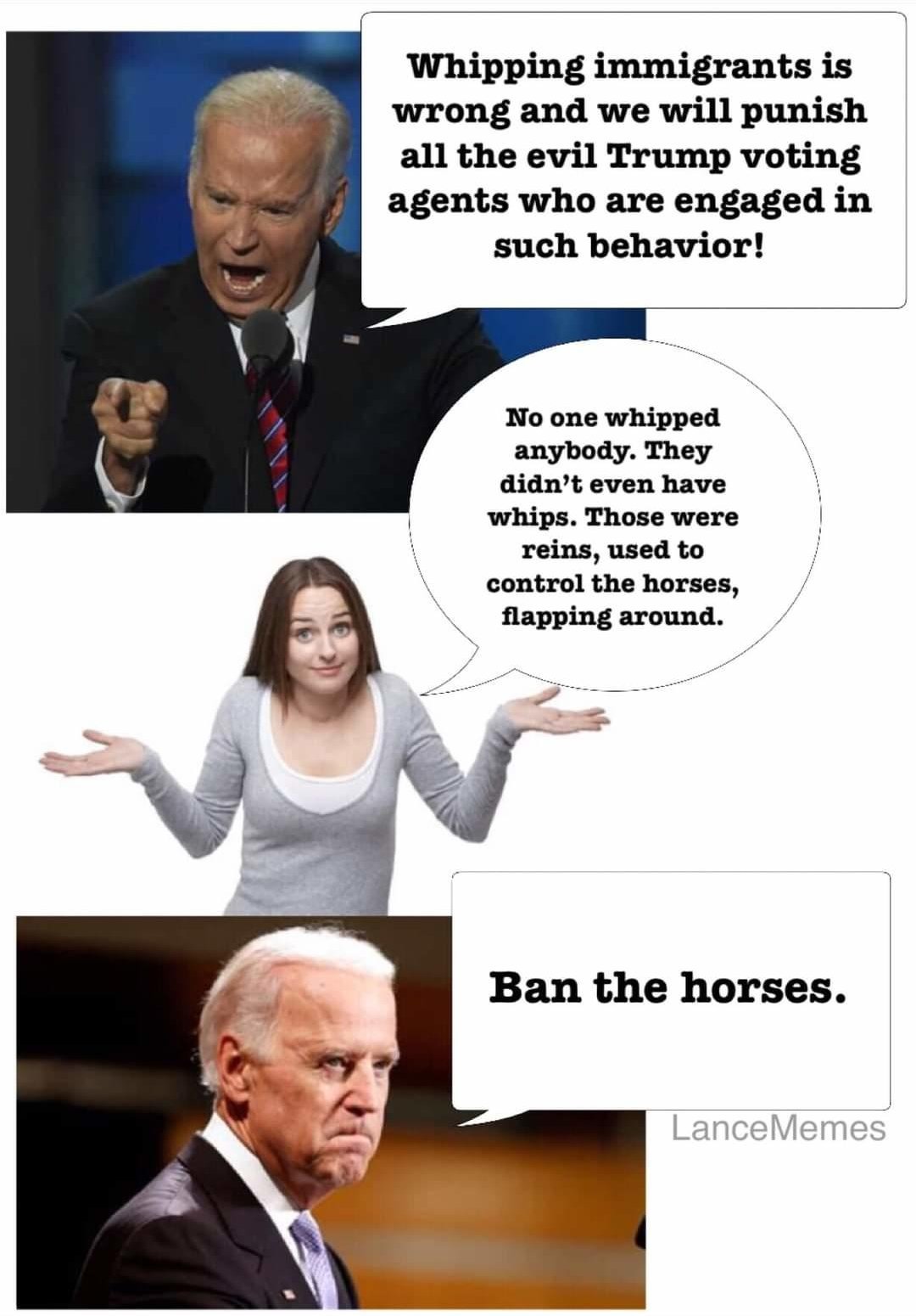 Ban the horses - meme