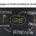 States of grief acroding to Anakin