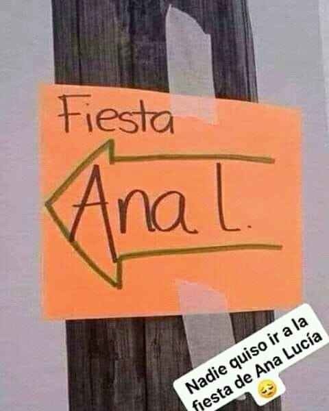 La fiesta de Anas - meme
