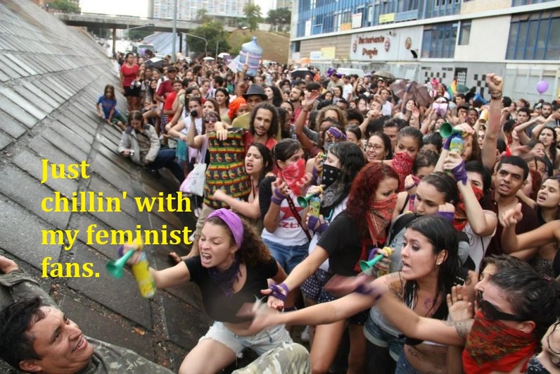Feminists can be fun under the right circumstances - meme