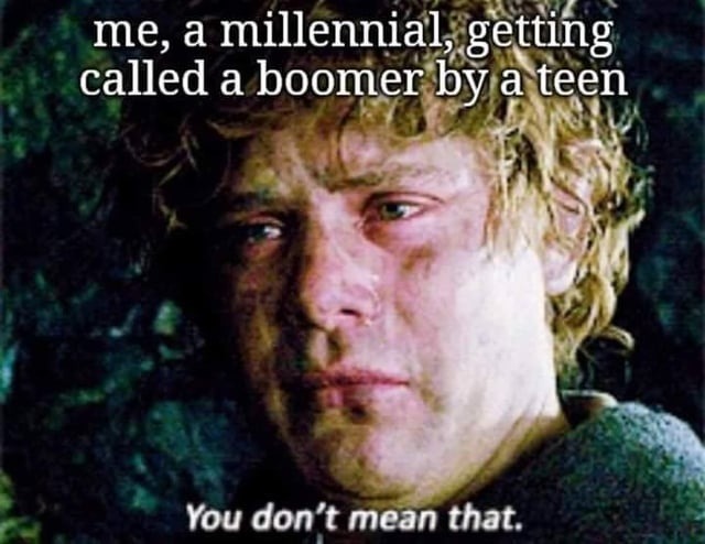 Called a boomer by a teen… I’m only emotionally destroyed - meme
