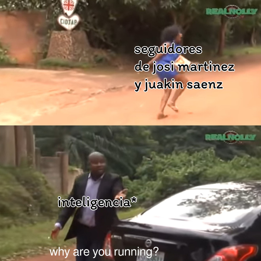 why are you running? - meme
