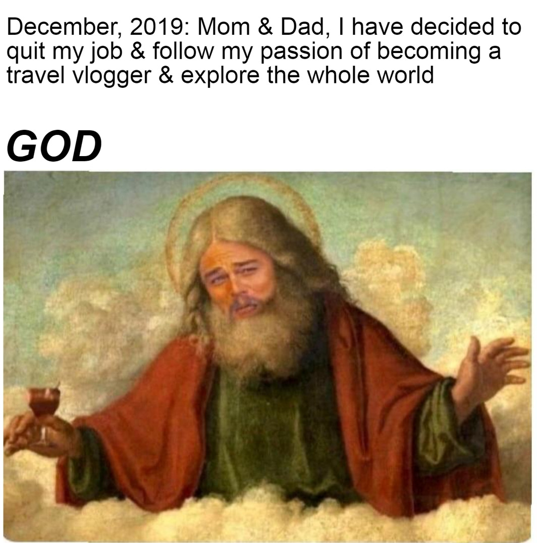 God works in mysterious ways - meme