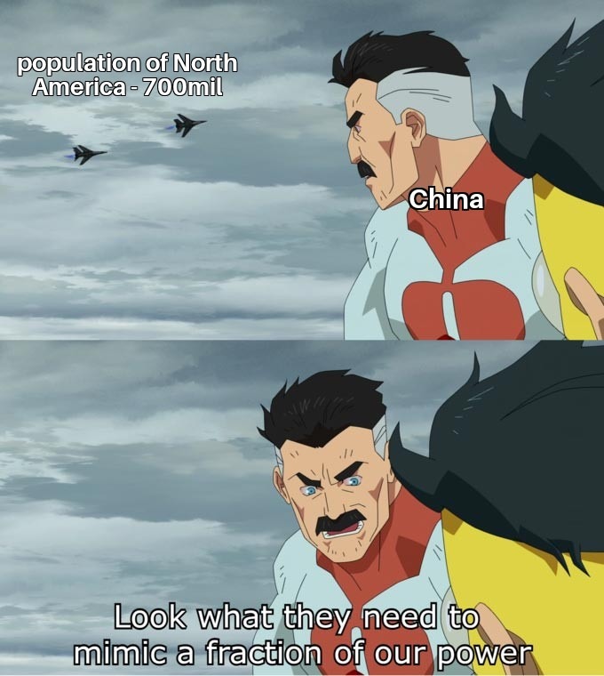 China has too many people - meme