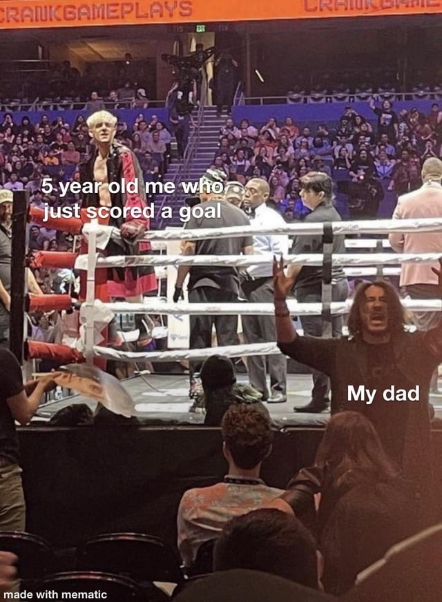 Dad loves winning - meme