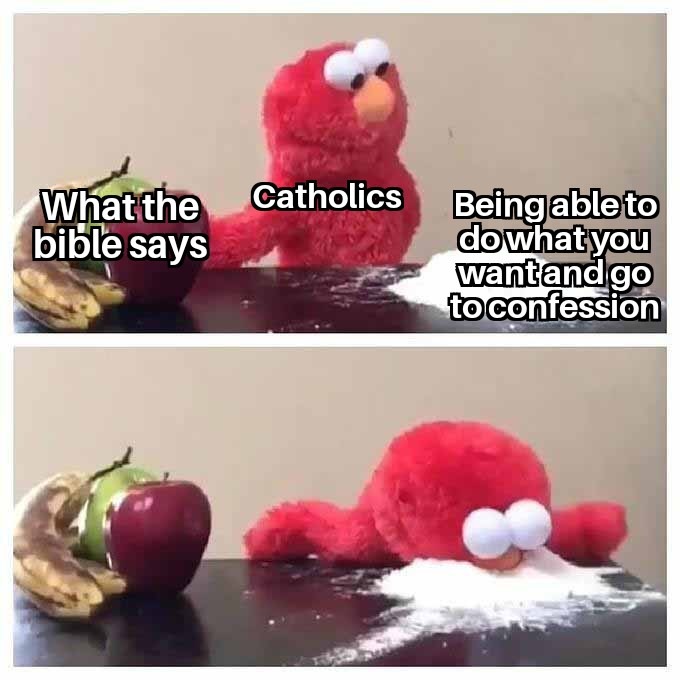 The priest can't absolve you - meme