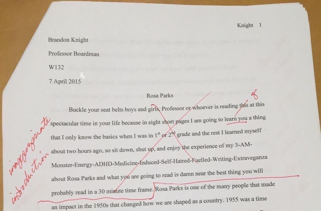 funny essay intro