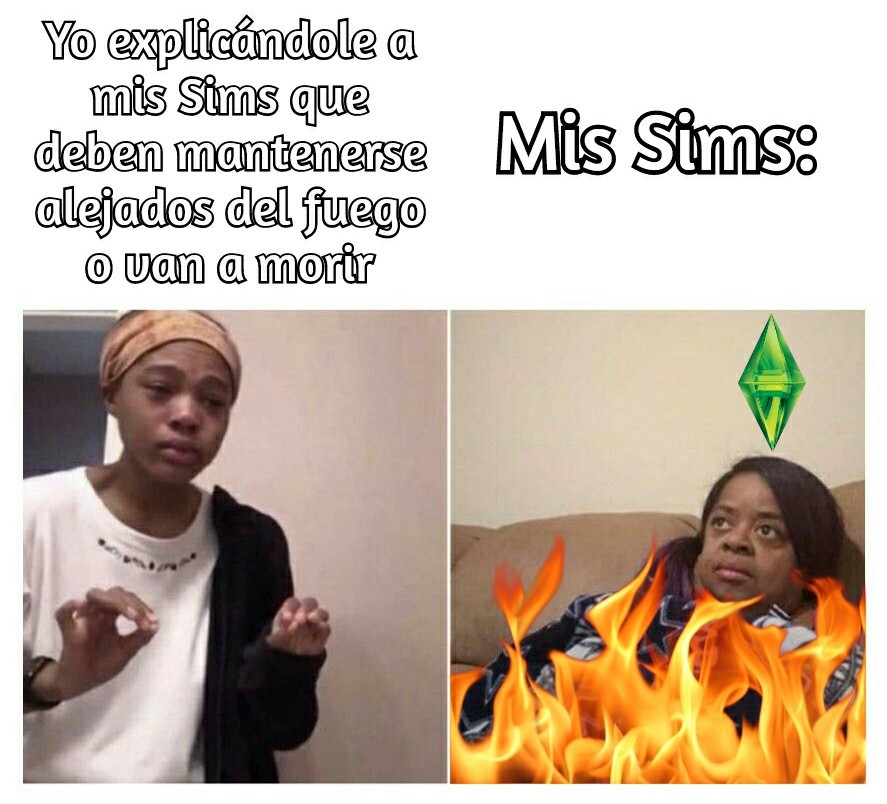 Sims pendejos xD - meme