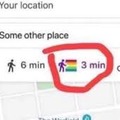 Gay people walk fast